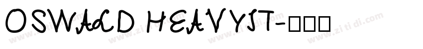 OSWALD HEAVYIT字体转换